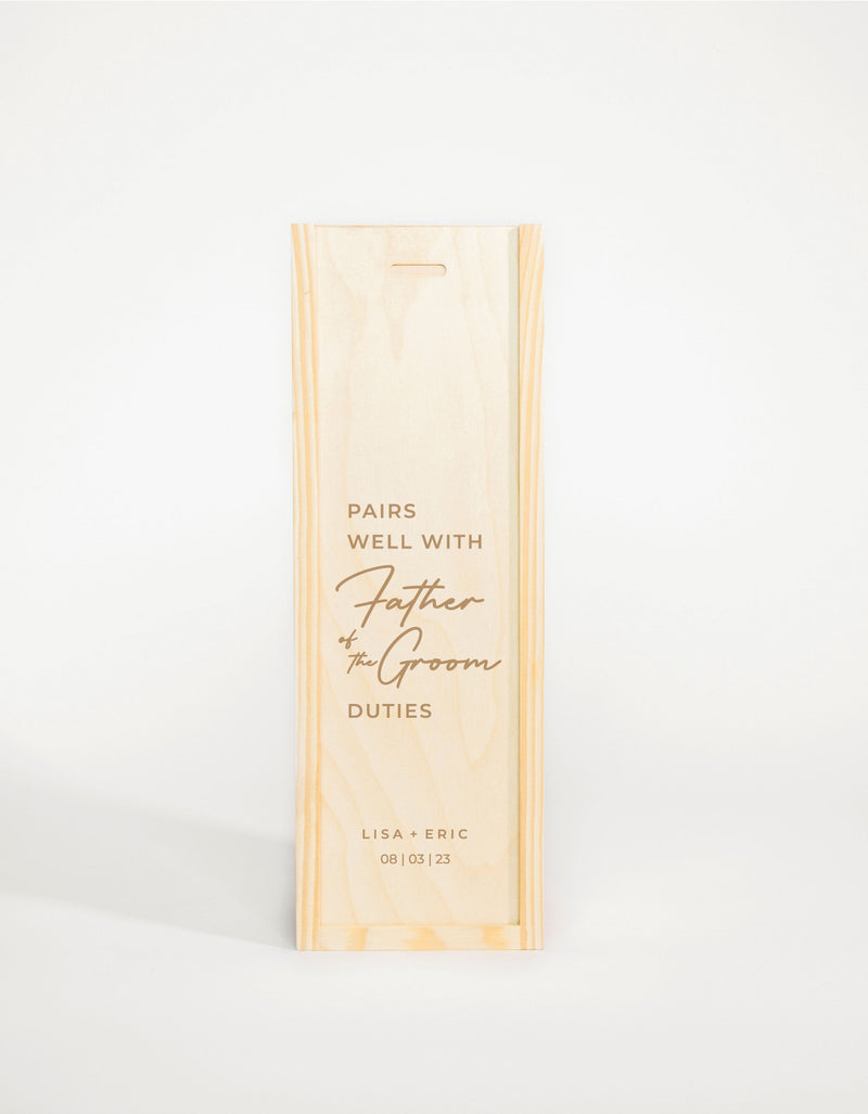 FATHER OF THE GROOM DUTIES