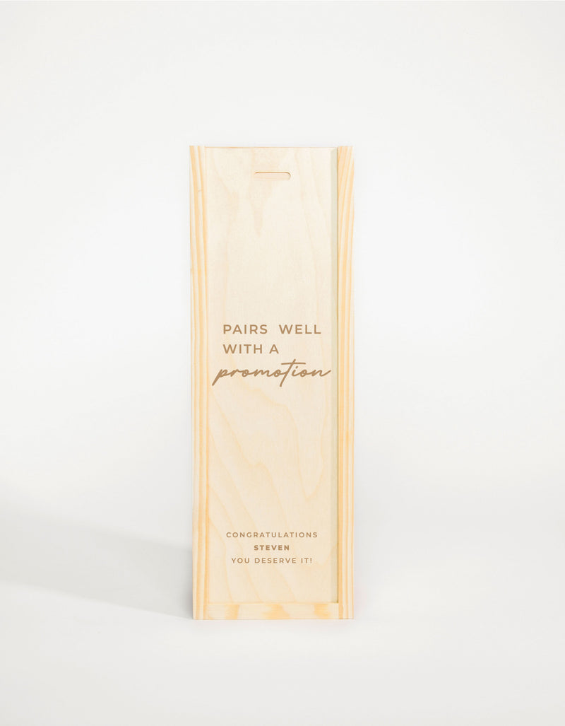 PAIRS WELL WITH PROMOTION