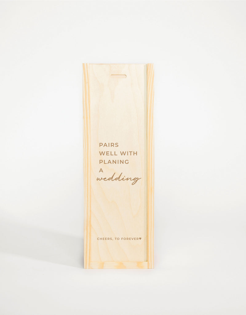 PAIRS WELL WITH PLANNIG WEDDING